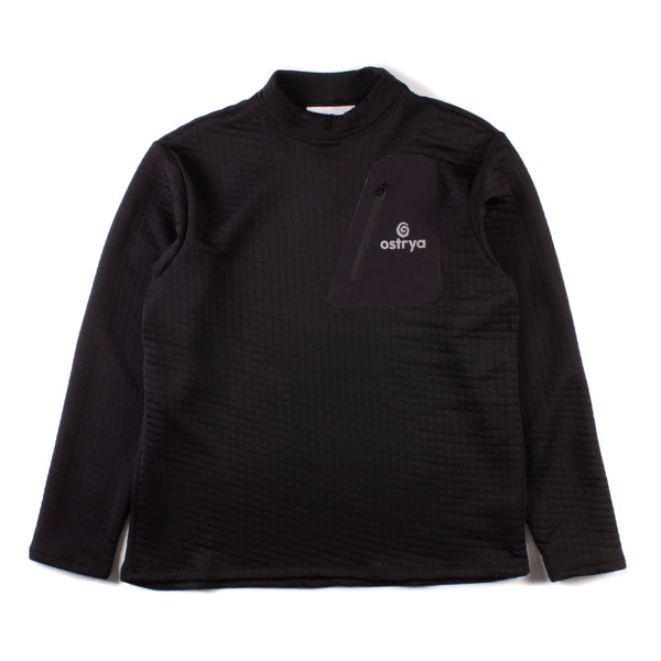 Tessellate Fleece Sweater - Black