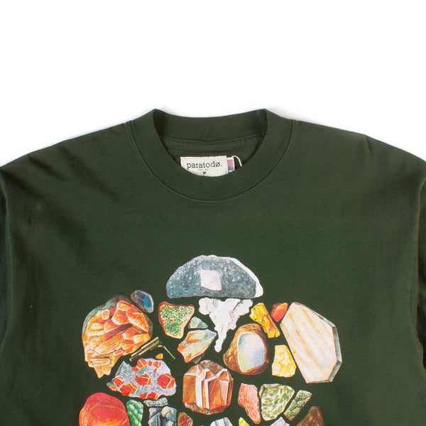 Stone Logo LS T-Shirt - Hunter Green