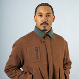 Pine Blouson Jacket - Brown Quilt