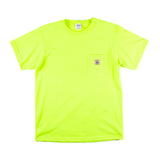 Pocket Tee - Hi Vis Green