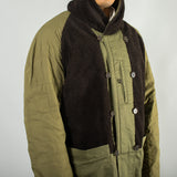Reversible Mackinaw Jacket Light Olive Twill/Sherpa