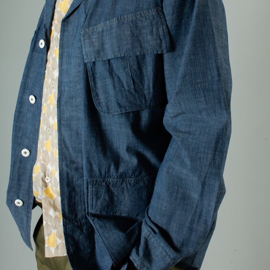 Jungle Jacket - Indigo Chambray | North American Quality Purveyors