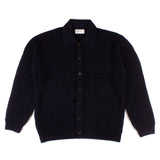 Knit Jacket - Navy Merino Wool