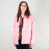 Easy Over Jacket - Pink Harris Tweed