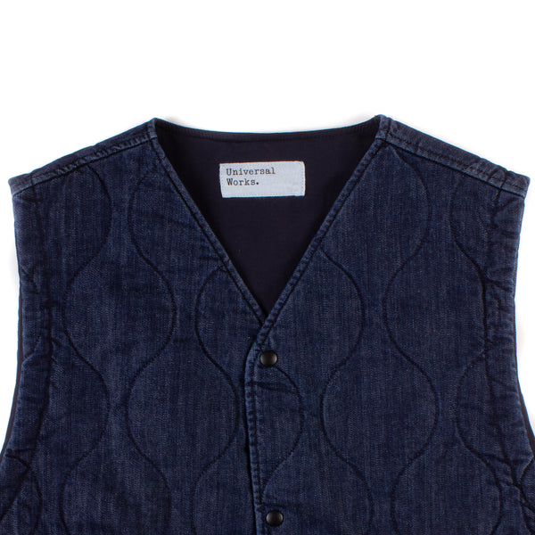 Weekend Gilet - Indigo Quilt Denim