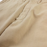 Flat Front Cotton/Linen Chino - Camp Khaki
