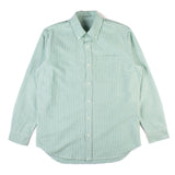 Oxford Cloth Button Down - Evergreen Stripe