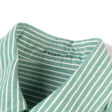 Oxford Cloth Button Down - Evergreen Stripe