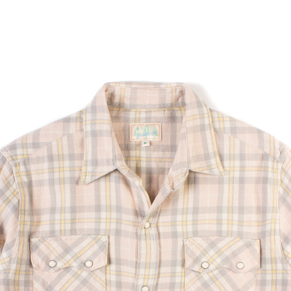 Washed Flannel Pearlsnap Shirt - Abiquiu Sunset