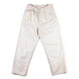 Two Tuck Wide Trousers - Ivory
