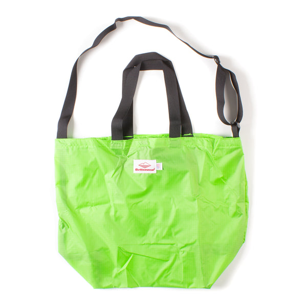 Packable Tote - Lime Green/Black