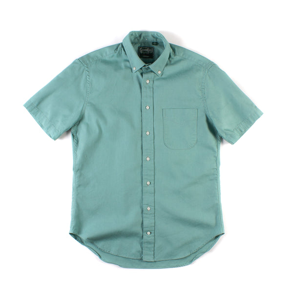 Short Sleeve Buttondown Shirt - Seafoam Overdye Oxford