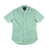 Short Sleeve Buttondown Shirt - Green Bengal Stripe