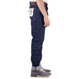 GD112 Slouchy Tapered Jean - Washed 14oz Selvedge Denim