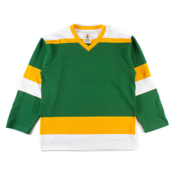 Hockey Sweater - Pine/Gold/White